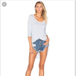 LA made Lenny tee in arctic grey from Revolve